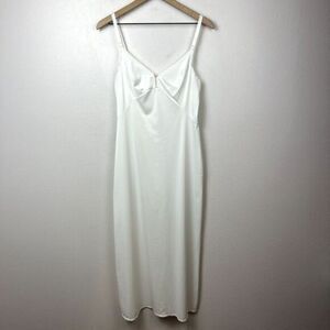 60s Vintage Olga Nylon Full Slip Womens Size‎ 34 Ivory White Pin Up USA Made
